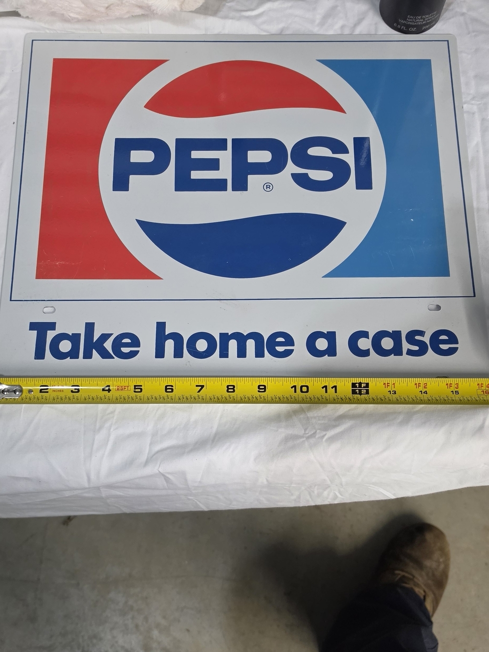Pepsi Vintage Logo Tin Sign - Red, Blue, White